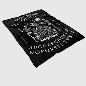 Sourpuss Goth Skeleton Witches Super Soft Personal or Pet Blanket